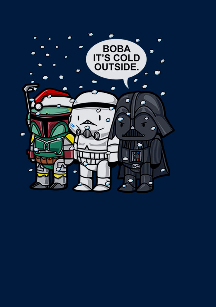 Fifth Sun Men's Star Wars Christmas Boba It's Cold Outside Sweatshirt