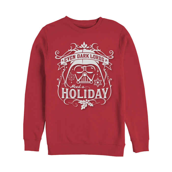 fifth sun Men's Star Wars Christmas Dark Lord Holiday Sweatshirt