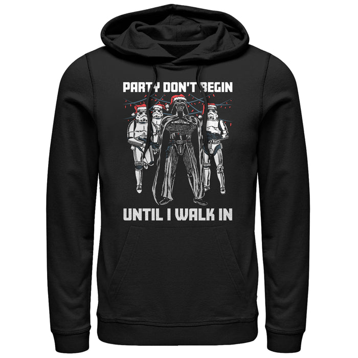 fifth sun Men's Star Wars Christmas Dark Side Party Pull Over Hoodie