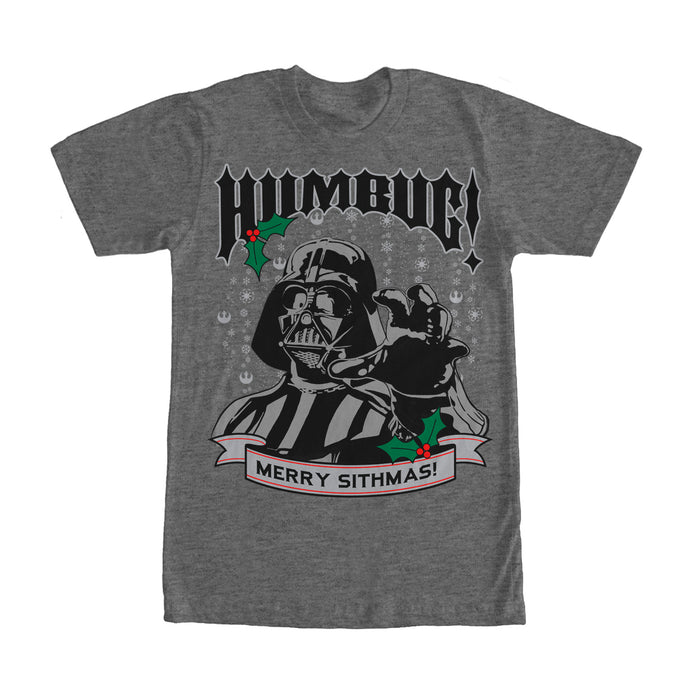 fifth sun Men's Star Wars Christmas Darth Vader Humbug T-Shirt