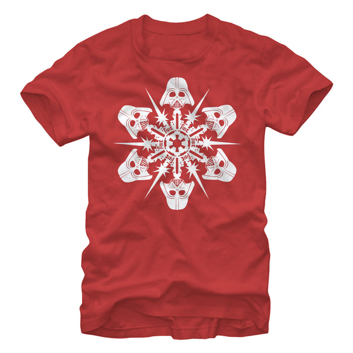 fifth sun Men's Star Wars Christmas Darth Vader Snowflake T-Shirt