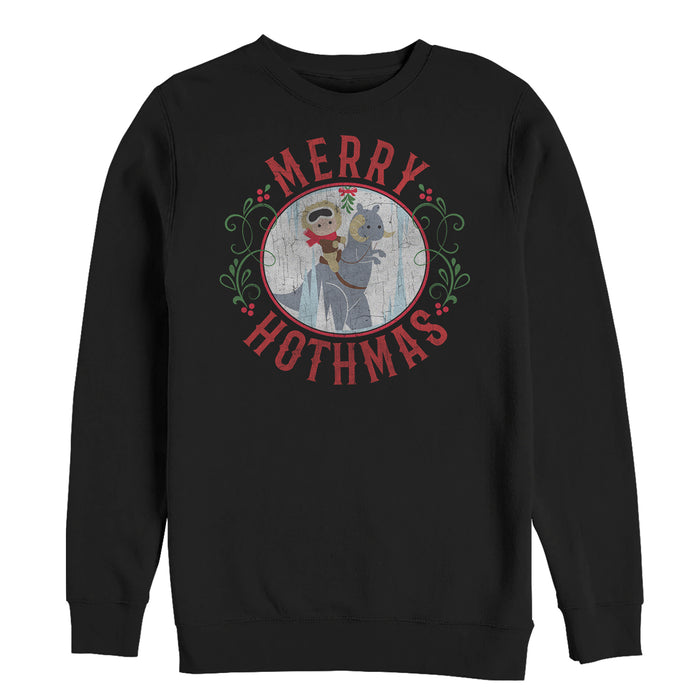 fifth sun Men's Star Wars Christmas Merry Hothmas Sweatshirt