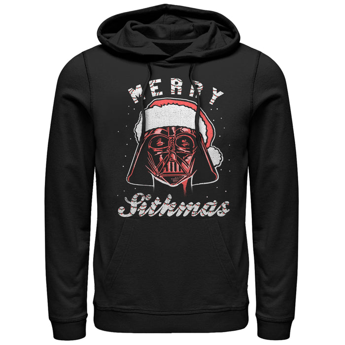 fifth sun Men's Star Wars Christmas Santa Vader Sithmas Pull Over Hoodie