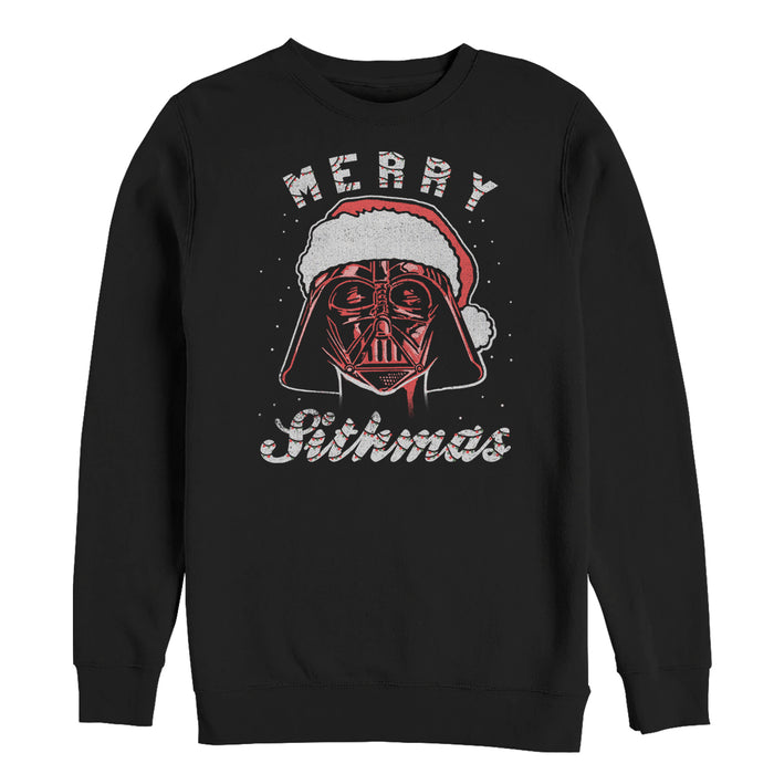 fifth sun Men's Star Wars Christmas Santa Vader Sithmas Sweatshirt