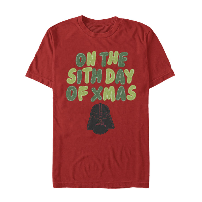 fifth sun Men's Star Wars Christmas Sith Day T-Shirt
