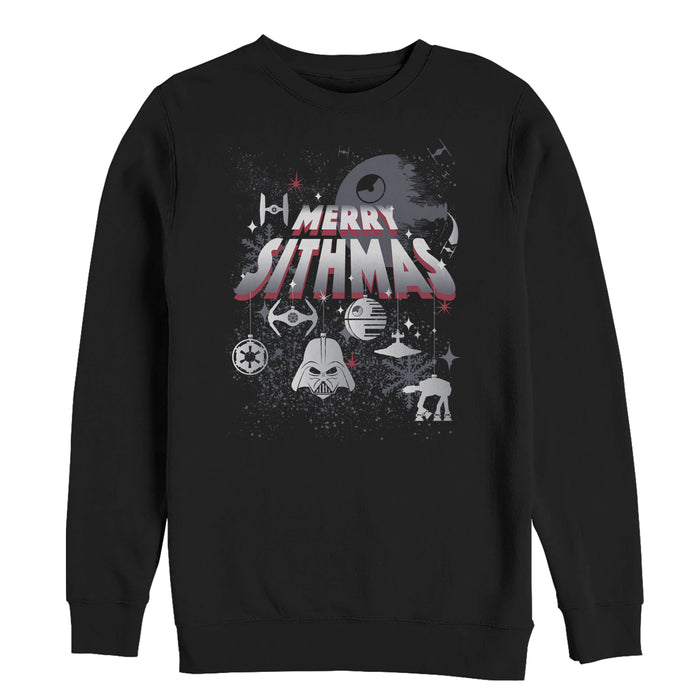 fifth sun Men's Star Wars Christmas Sithmas Ornaments Sweatshirt