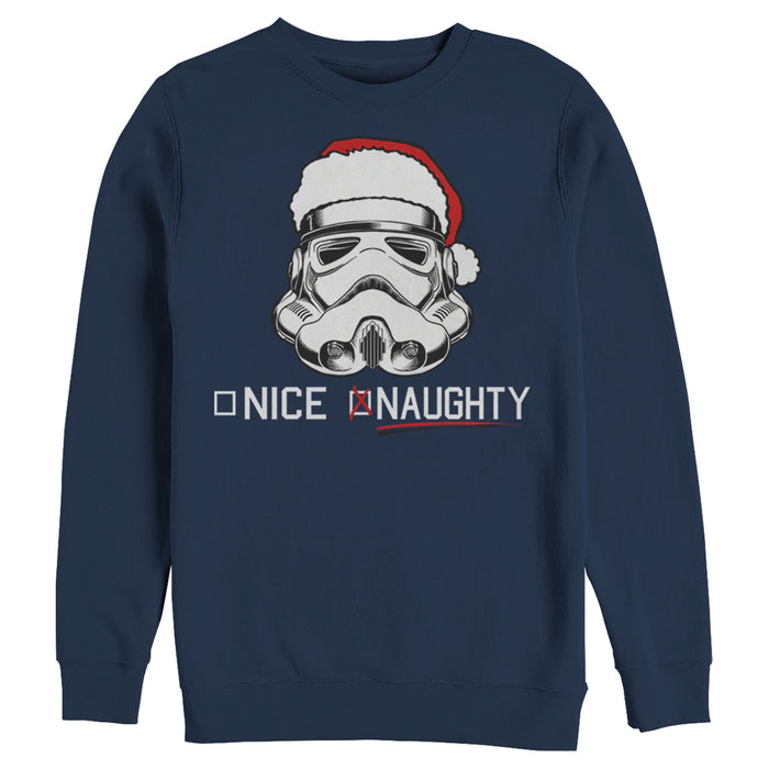 Fifth Sun Men's Star Wars Christmas Stormtrooper Naughty List Sweatshirt