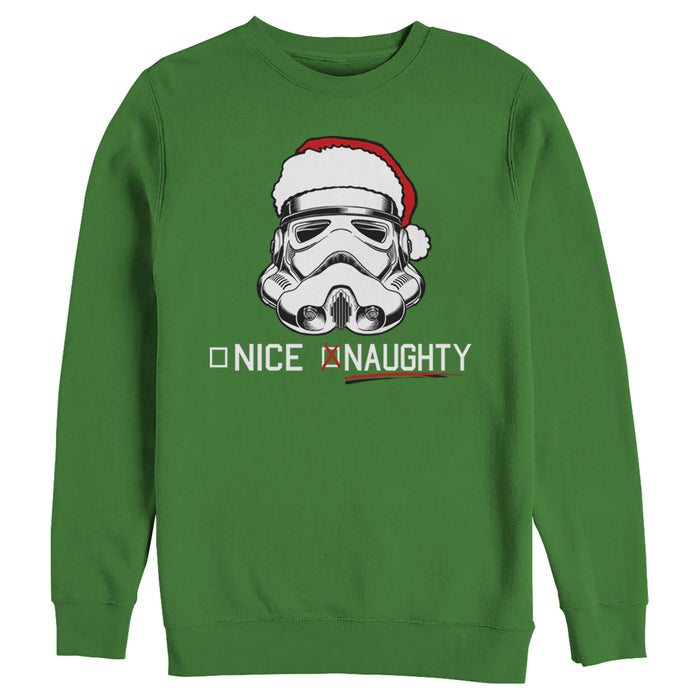 Fifth Sun Men's Star Wars Christmas Stormtrooper Naughty List Sweatshirt