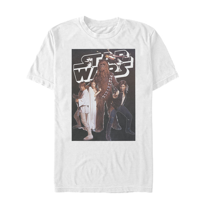 fifth sun Men's Star Wars Classic Movie Poster Scene T-Shirt