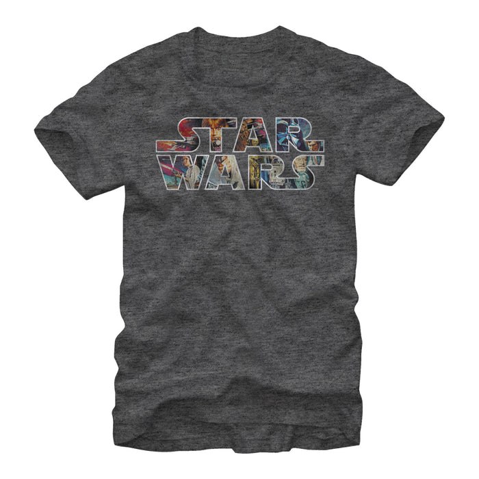 fifth sun Men's Star Wars Classic Poster Logo T-Shirt