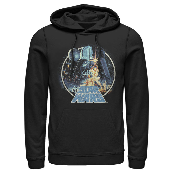 Fifth Sun Men's Star Wars Classic Scene Circle Pull Over Hoodie