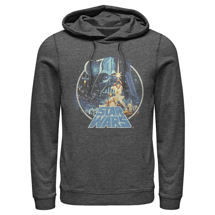Fifth Sun Men's Star Wars Classic Scene Circle Pull Over Hoodie