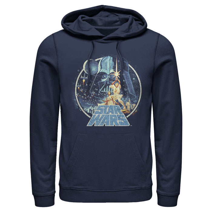fifth sun Men's Star Wars Classic Scene Circle Pull Over Hoodie