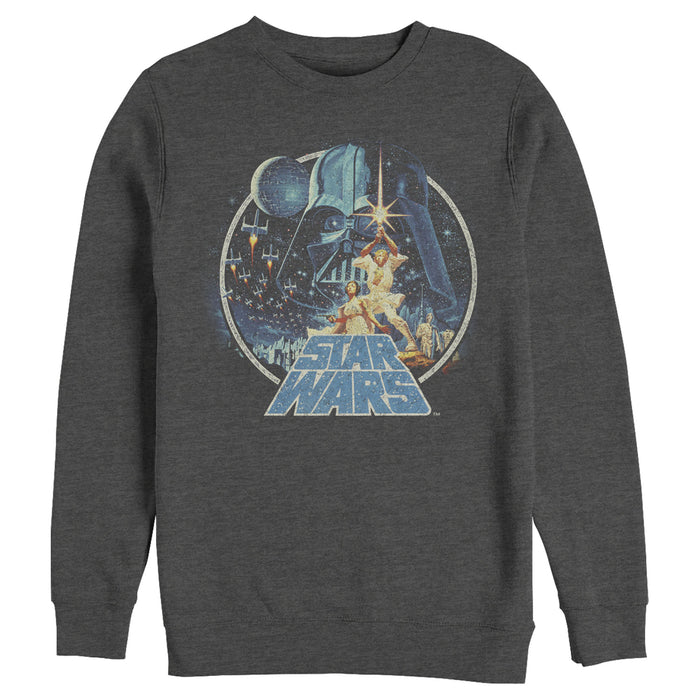 Fifth Sun Men's Star Wars Classic Scene Circle Sweatshirt