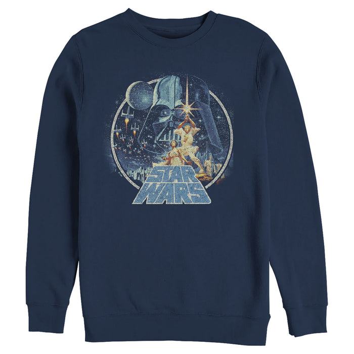 Fifth Sun Men's Star Wars Classic Scene Circle Sweatshirt