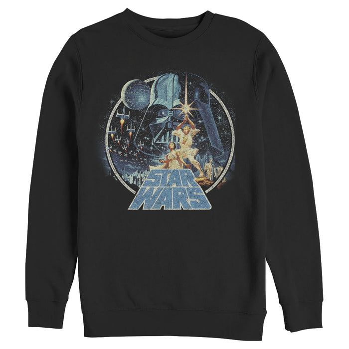 fifth sun Men's Star Wars Classic Scene Circle Sweatshirt