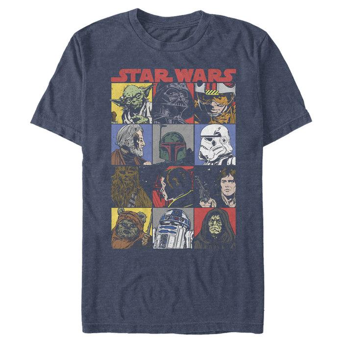Fifth Sun Men's Star Wars Comic Strip Cartoon Group T-Shirt