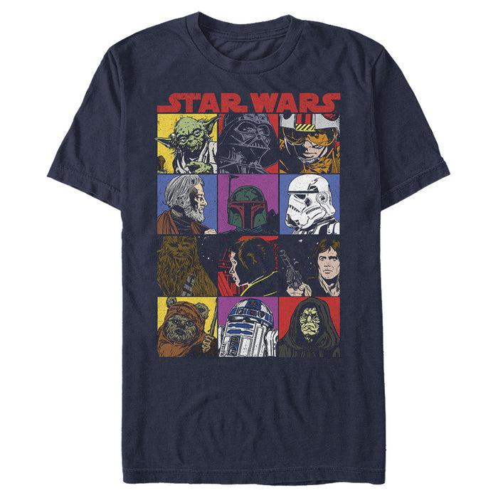Fifth Sun Men's Star Wars Comic Strip Cartoon Group T-Shirt