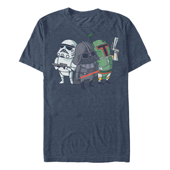 fifth sun Men's Star Wars Cute Cartoon Dark Side T-Shirt