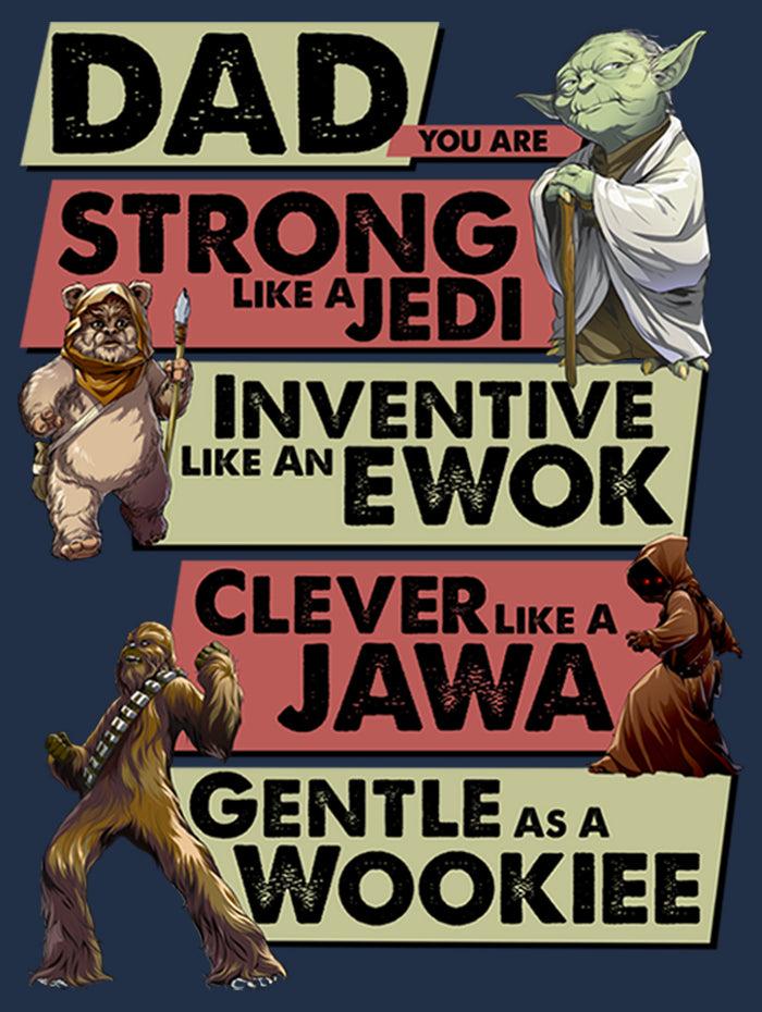 Fifth Sun Men's Star Wars Dad You Are Strong Inventive Clever Gentle Long Sleeve Shirt