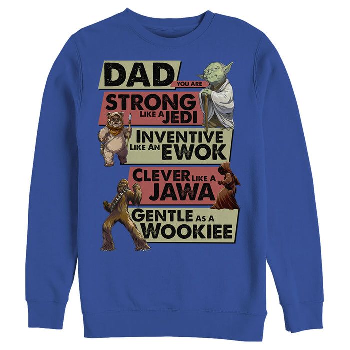 fifth sun Men's Star Wars Dad You are Strong Inventive Clever Gentle Sweatshirt