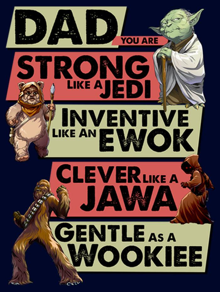 Fifth Sun Men's Star Wars Dad You Are Strong Inventive Clever Gentle Pull Over Hoodie