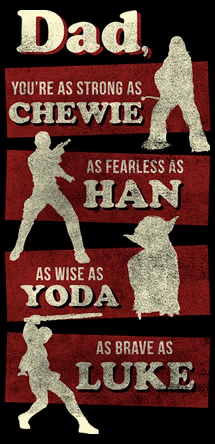 Fifth Sun Men's Star Wars Dad You're Strong Fearless Wise Brave Sweatshirt