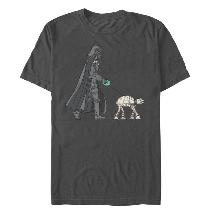 Fifth Sun Men's Star Wars Darth Vader AT-AT Walking The Dog T-Shirt