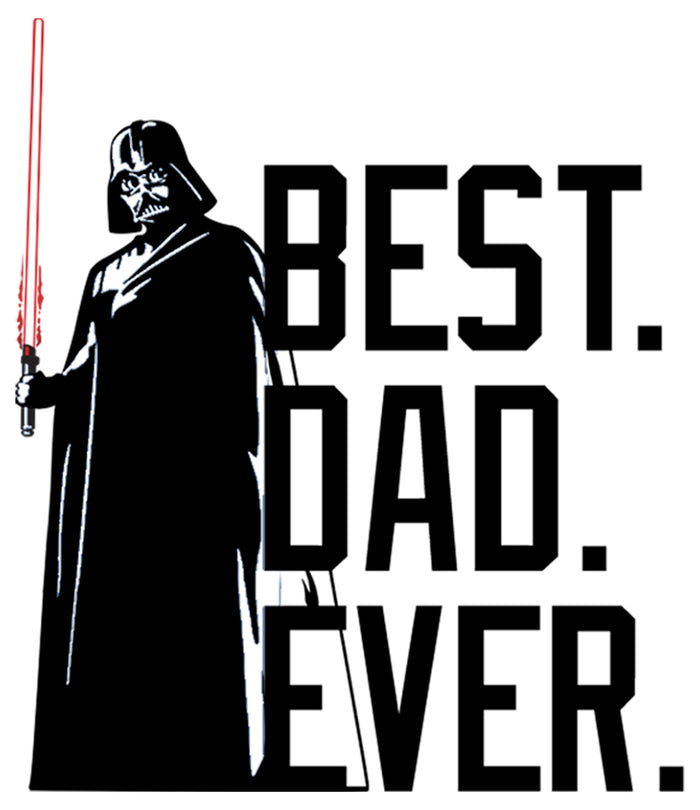 Fifth Sun Men's Star Wars Darth Vader Best. Dad. Ever. Baseball Tee