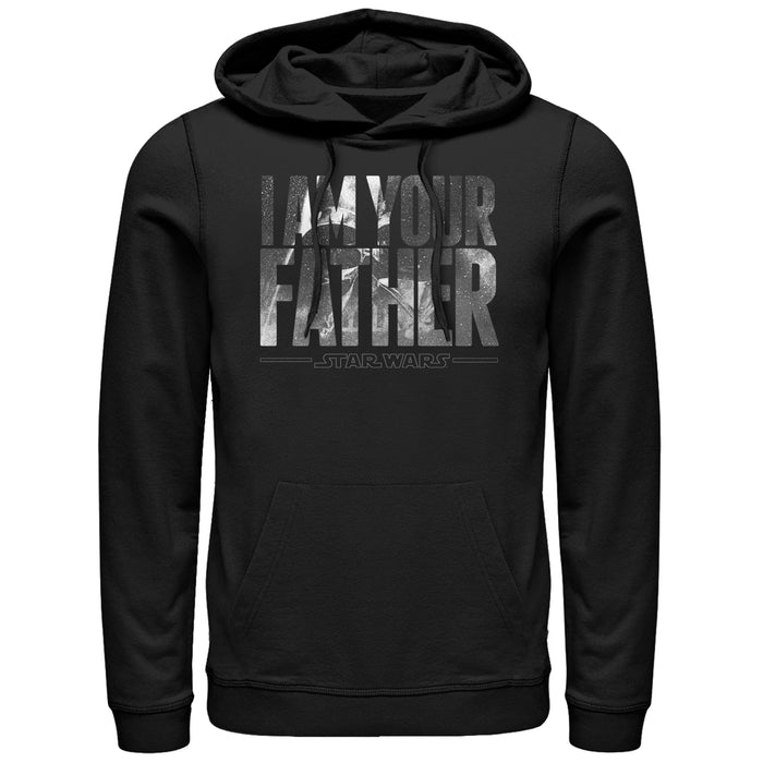 fifth sun Men's Star Wars Darth Vader Space Father Pull Over Hoodie