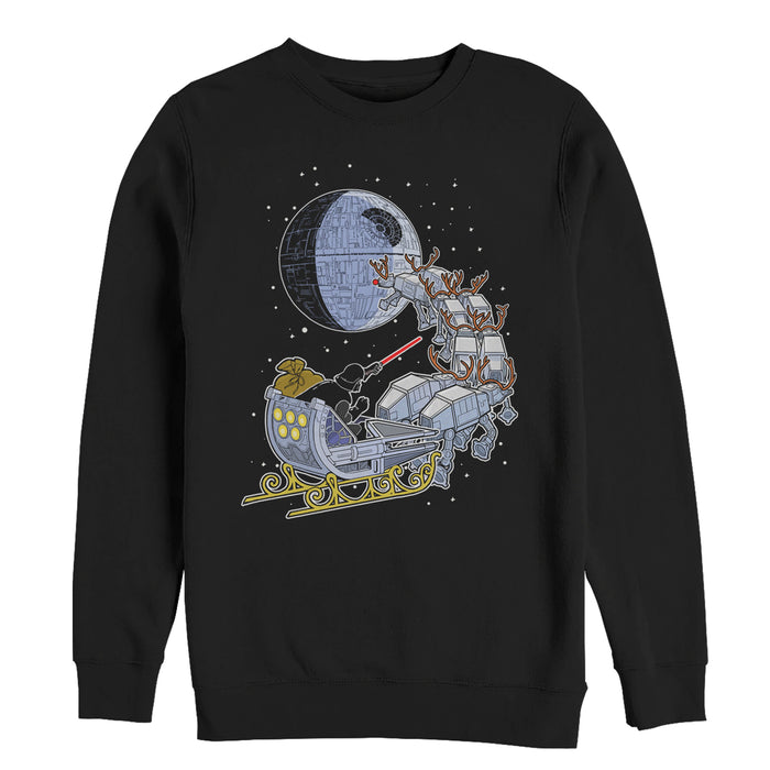fifth sun Men's Star Wars Darth Vader Starry Sleigh Sweatshirt