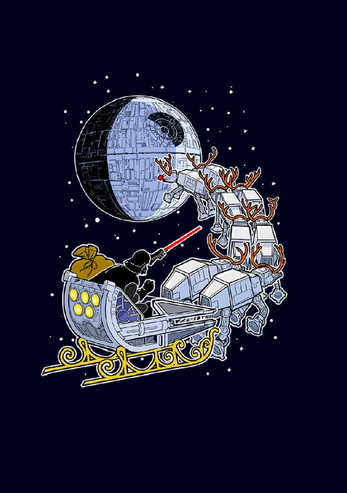 Fifth Sun Men's Star Wars Darth Vader Starry Sleigh T-Shirt