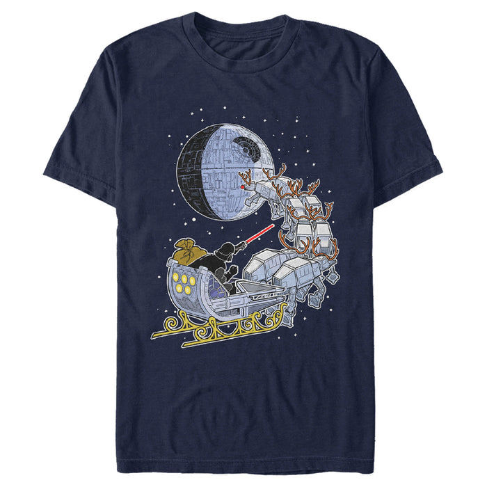 fifth sun Men's Star Wars Darth Vader Starry Sleigh T-Shirt