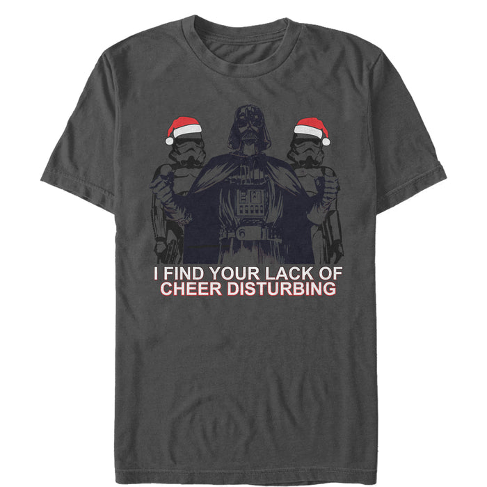 fifth sun Men's Star Wars Darth Vader Stormtrooper Holiday Spirit T-Shirt
