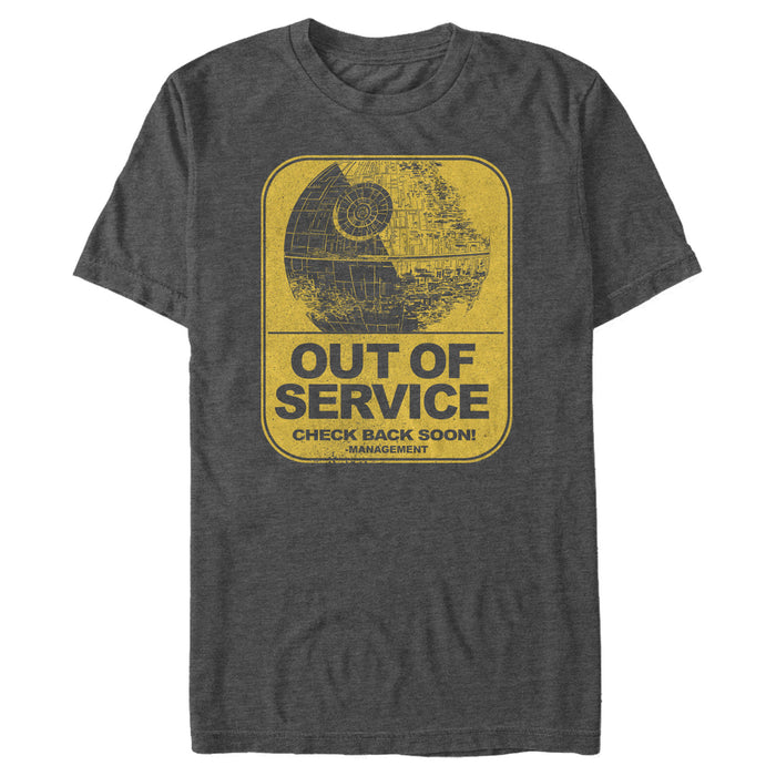 fifth sun Men's Star Wars Death Star Out of Service T-Shirt