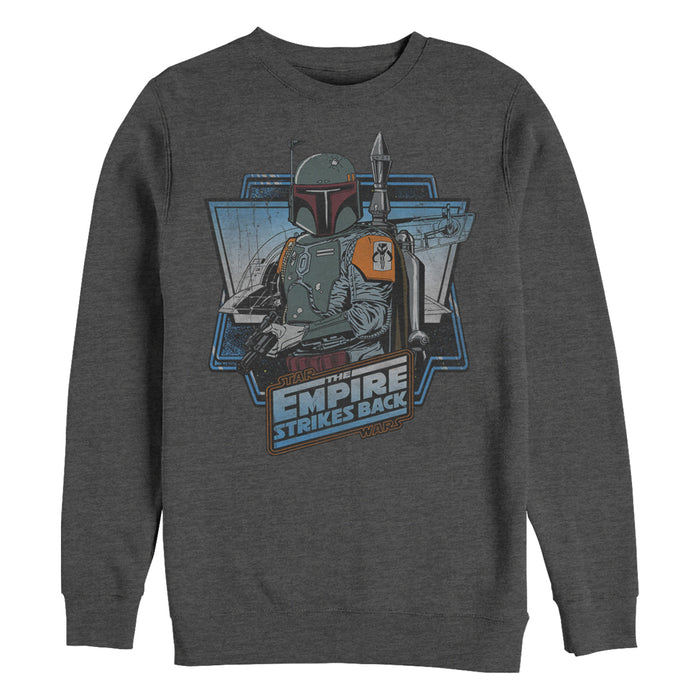 fifth sun Men's Star Wars Empire Strikes Back Boba Fett Sweatshirt