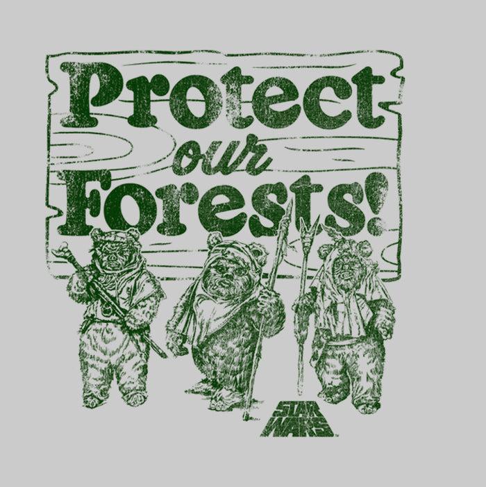 Fifth Sun Men's Star Wars Ewok Protect Our Forests Sweatshirt