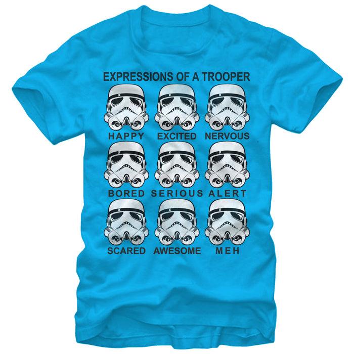 fifth sun Men's Star Wars Expressions of a Stormtrooper T-Shirt