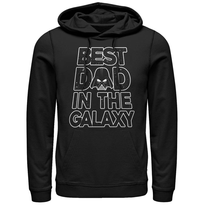 fifth sun Men's Star Wars Father's Day Best Dad Darth Vader Helmet Pull Over Hoodie