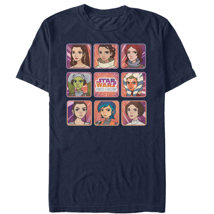 fifth sun Men's Star Wars Forces of Destiny Panels T-Shirt