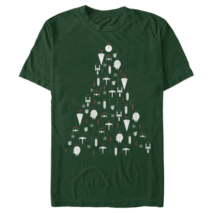 fifth sun Men's Star Wars Galactic Christmas Ornaments T-Shirt
