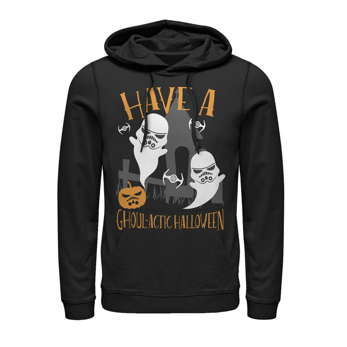 fifth sun Men's Star Wars Ghoulactic Halloween Stormtrooper Pull Over Hoodie