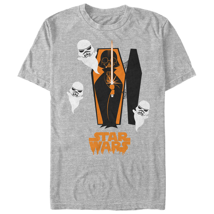 fifth sun Men's Star Wars Halloween Darth Vader Coffin T-Shirt