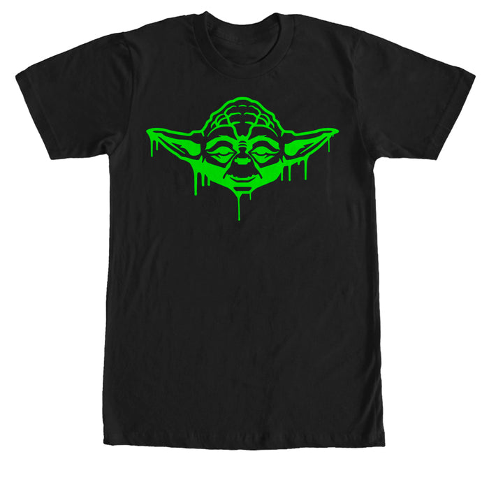 fifth sun Men's Star Wars Halloween Dripping Jedi Master Yoda T-Shirt