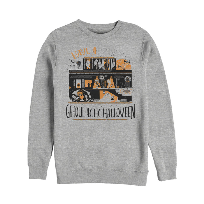 fifth sun Men's Star Wars Halloween Ghoulactic Haunted House Sweatshirt