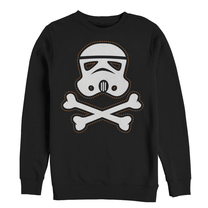 fifth sun Men's Star Wars Halloween Stormtrooper Crossbones Sweatshirt
