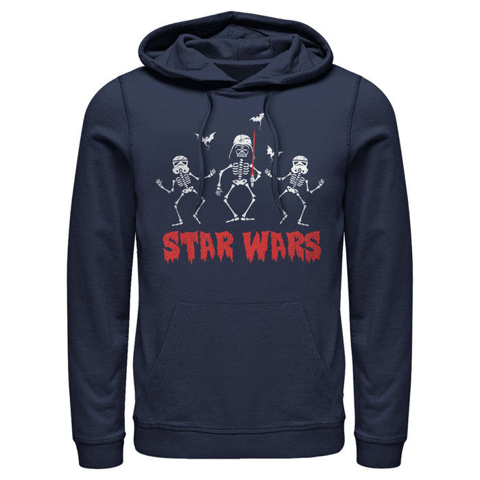 Fifth Sun Men's Star Wars Halloween Vader Skeletons Pull Over Hoodie
