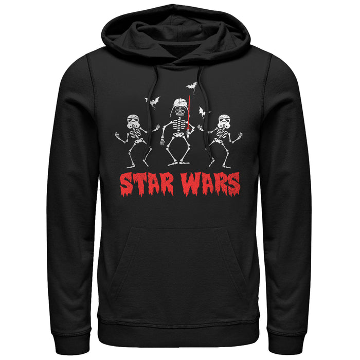 fifth sun Men's Star Wars Halloween Vader Skeletons Pull Over Hoodie