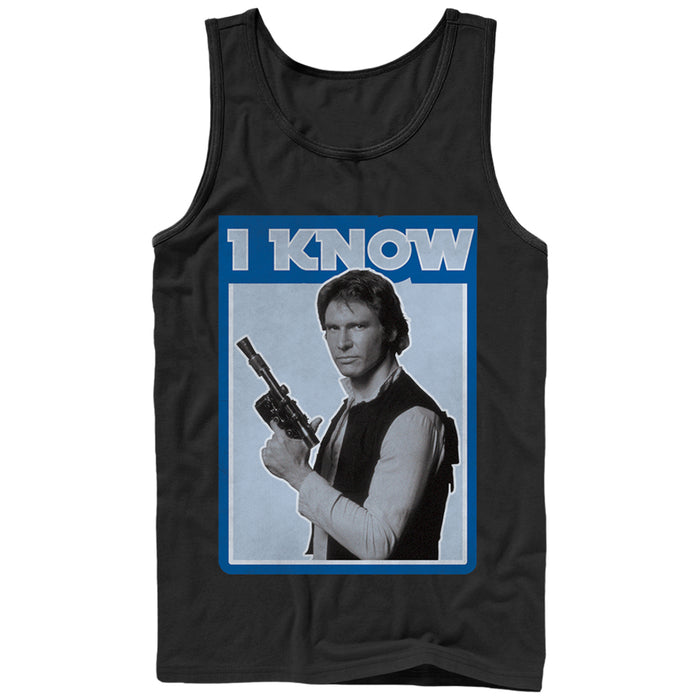 Fifth Sun Men's Star Wars Han Solo Quote I Know Tank Top