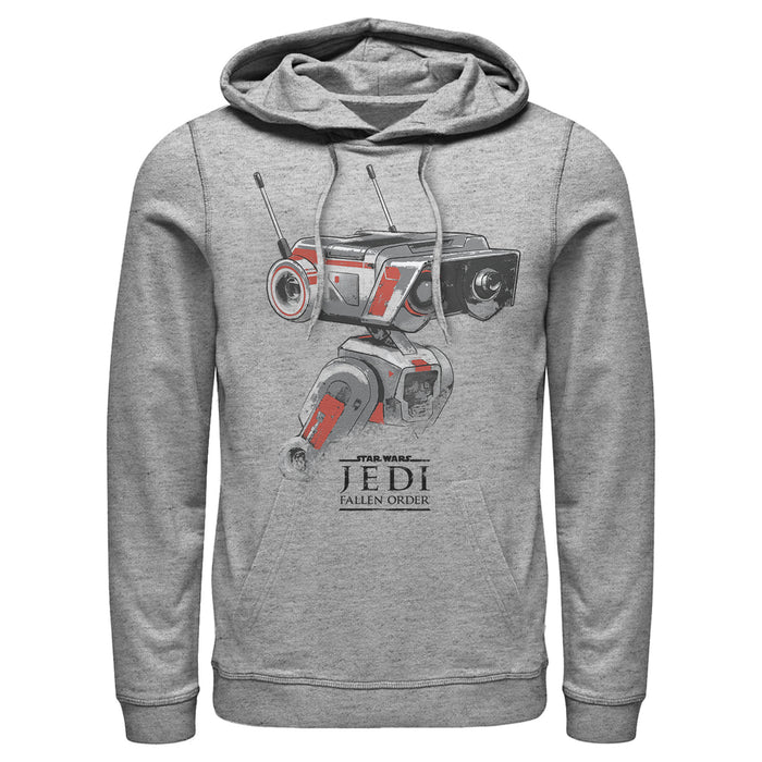 fifth sun Men's Star Wars Jedi: Fallen Order BD-1 Grunge Pull Over Hoodie